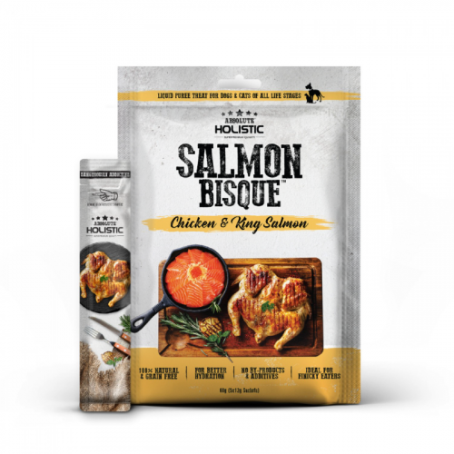 Absolute Holistic 純天然無穀物高級濃湯肉泥 (雞肉+鮭魚) 60g